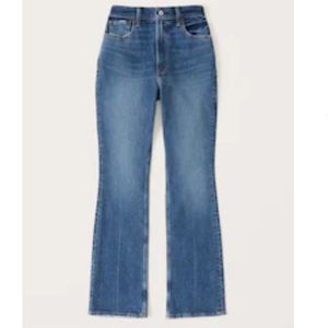Ultra high rise vintage flare jean Abercrombie and Fitch DARK WASH